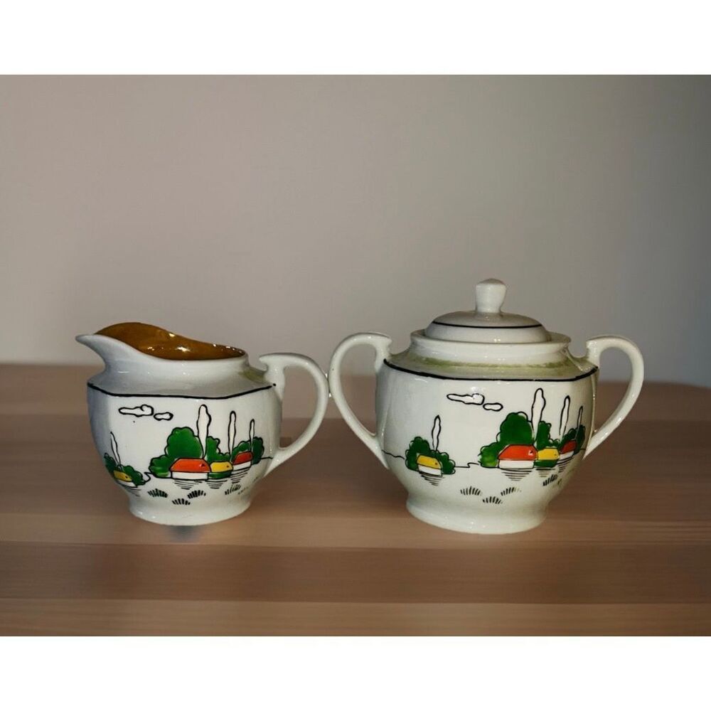 Villeroy And Bosch Cabins By The Lake Sugar And Cream Set Japan